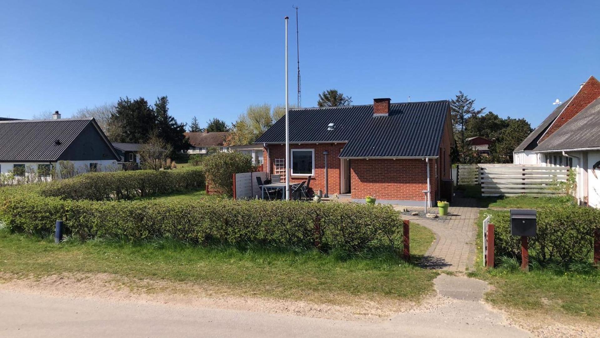 Ferienwohnung Lille Rode Hus Mando Ribe Exterior foto