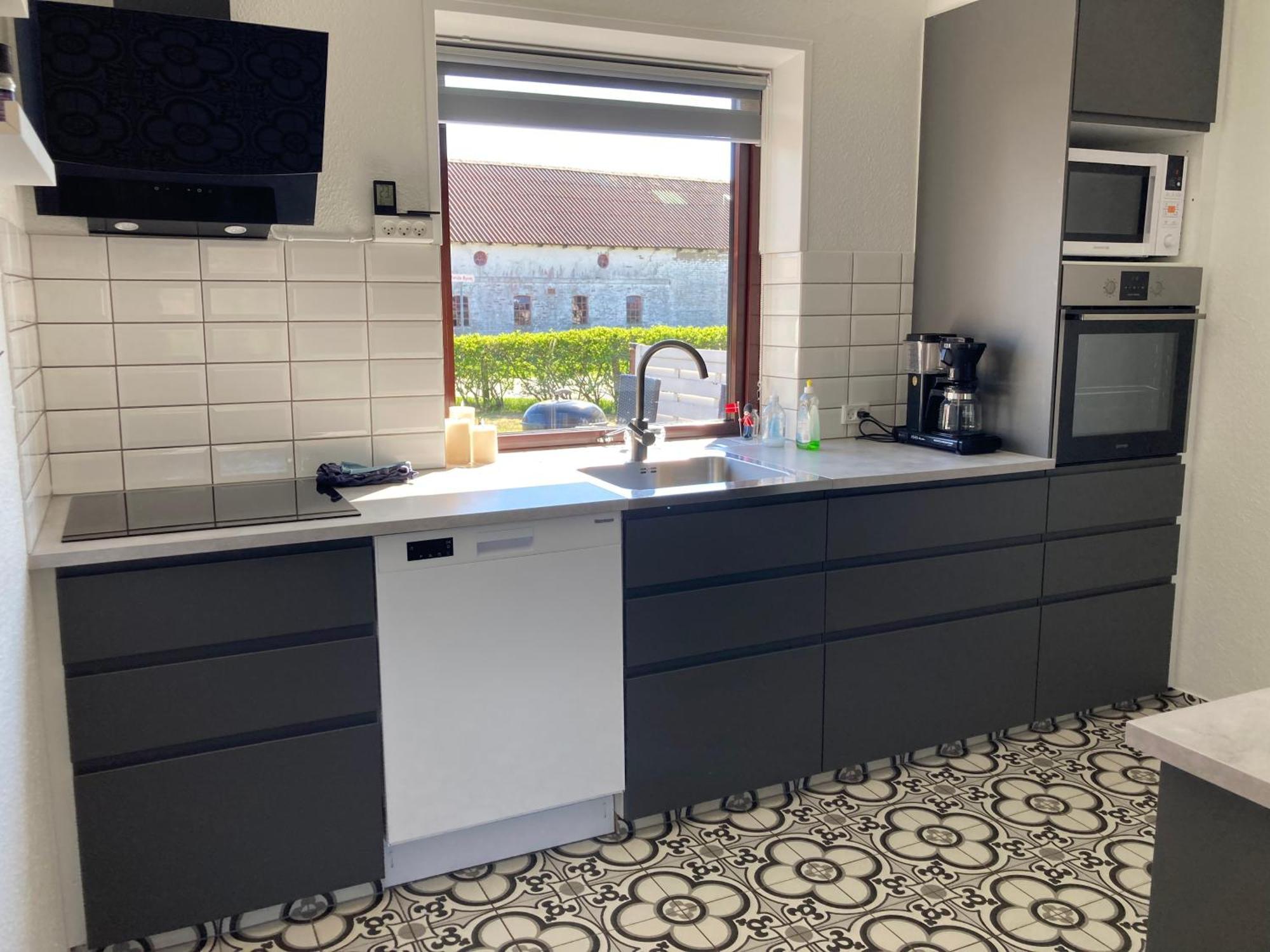 Ferienwohnung Lille Rode Hus Mando Ribe Exterior foto